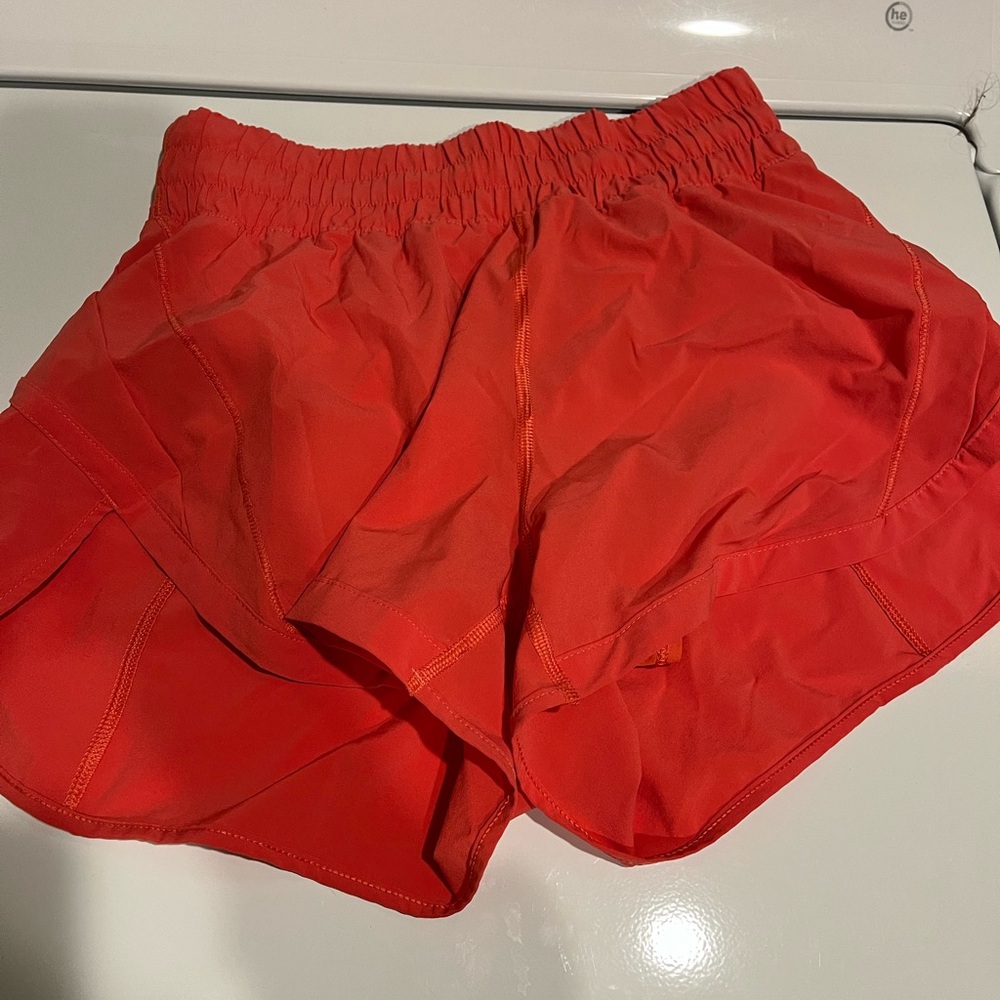 Lululemon shorts. Track That High-Rise 3 inch.